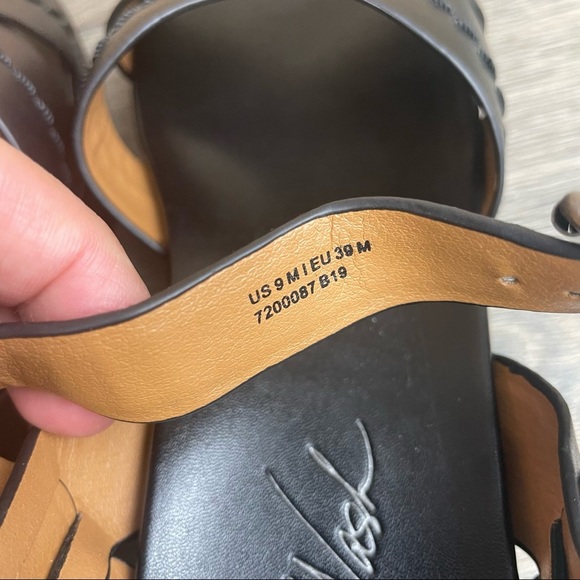 Patricia Nash Leila Wedge Sandals - Black size 9.5 NWB - Picture 12 of 17